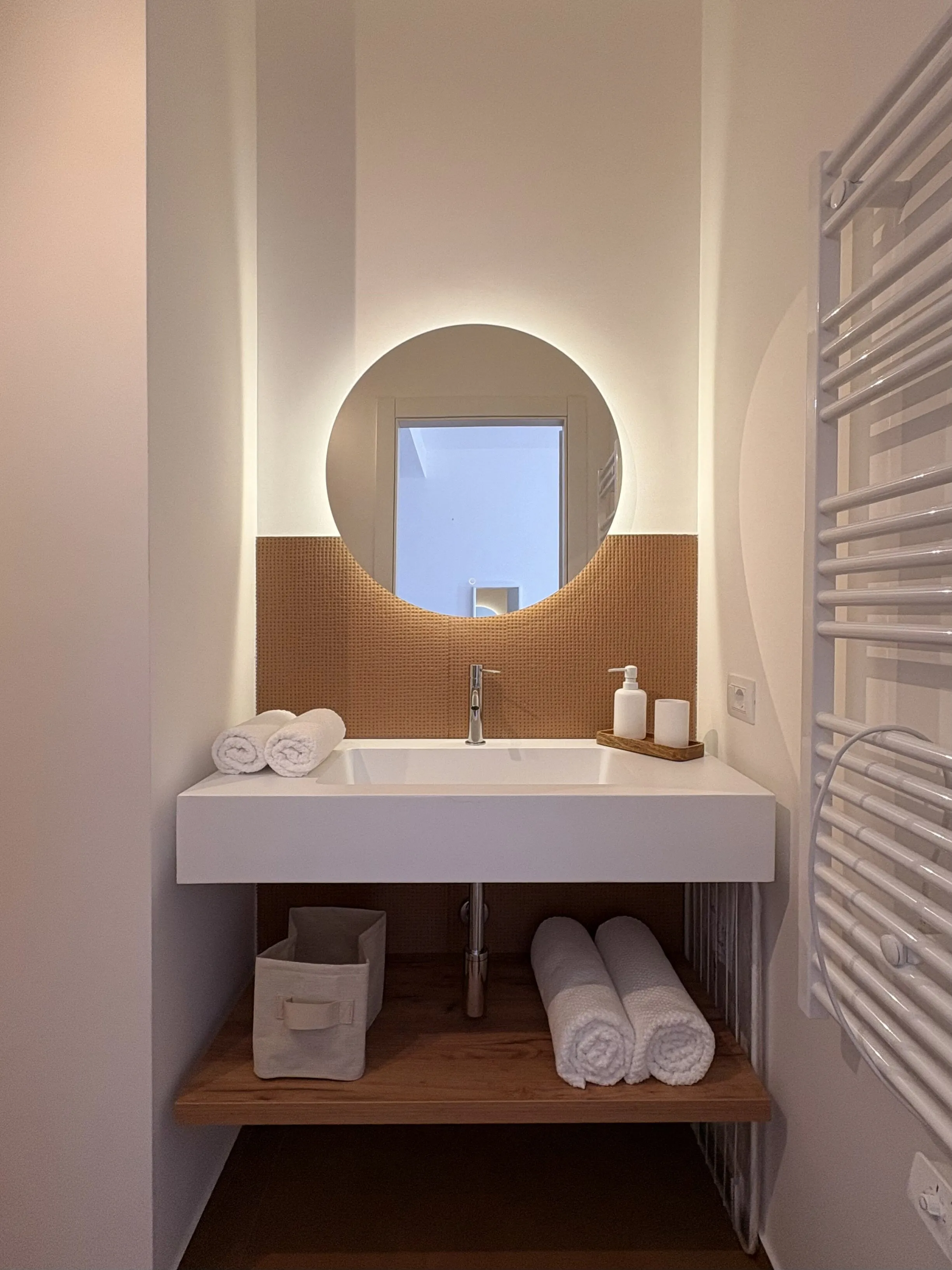 Modern bathroom with shower