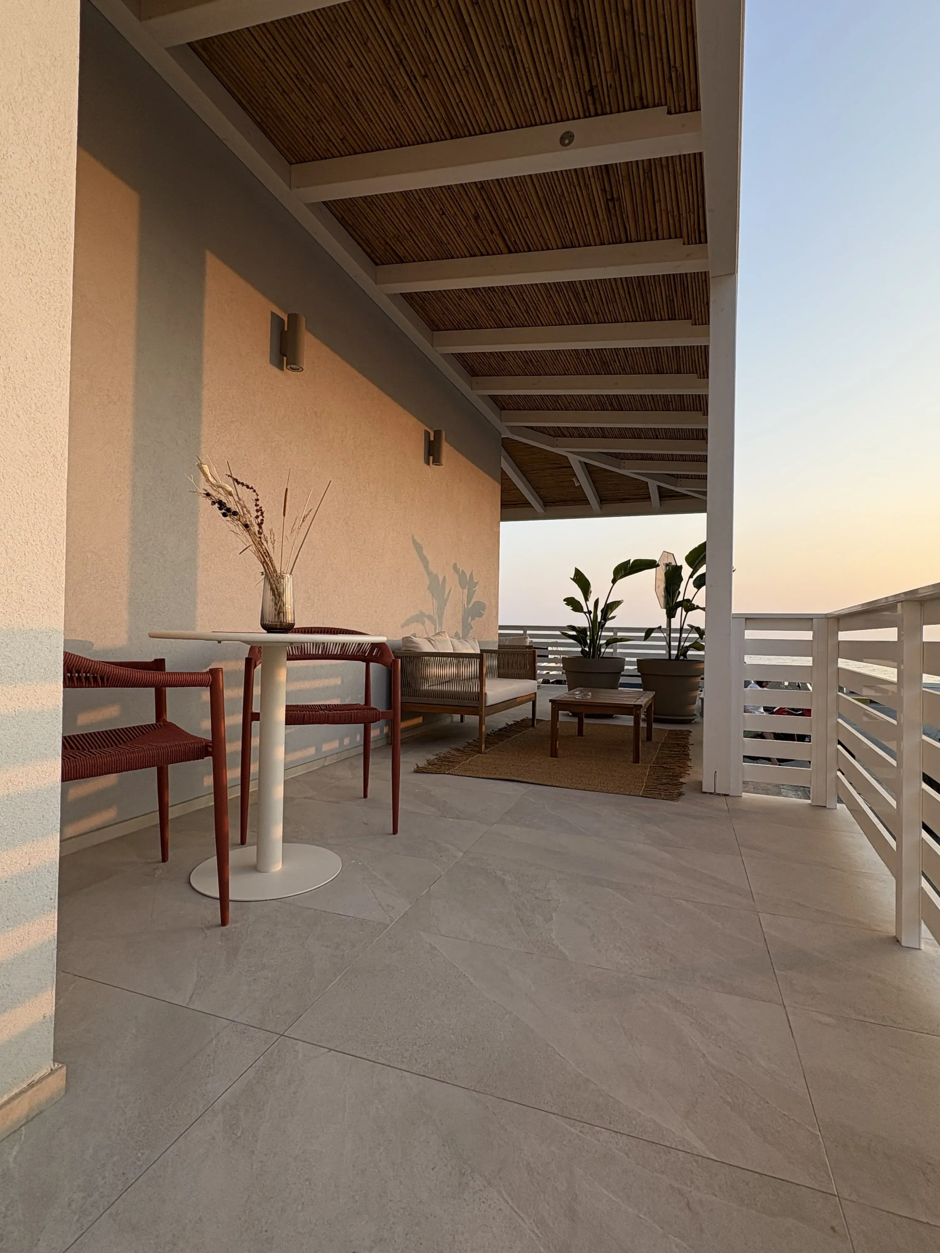 Terrace with outdoor furniture